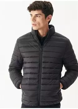 Черный мужской пуховик с воротником-стойкой стандартного кроя L222649-001 Riders By Lee, черный