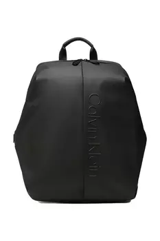 Черный мужской рюкзак 48x38x24 с прорезиненным зажимом сбоку Bp Calvin Klein