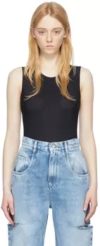 Черный нейлоновый боди Maison Margiela