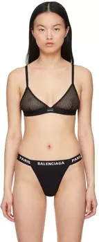 черный нейлоновый бюстгальтер Balenciaga