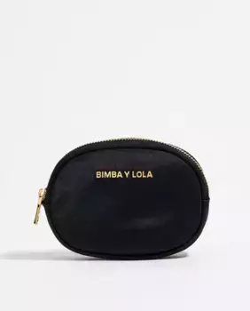 Черный нейлоновый женский кошелек овальной формы Bimba y Lola, бежевый