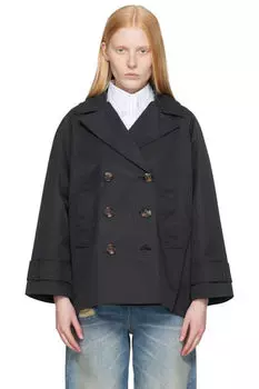 Черный непромокаемый бушлат Maisy Barbour