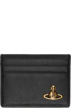 Черный овчинный держатель для карт Man Vivienne Westwood