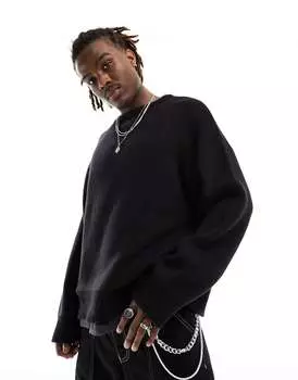 Черный оверсайз-джемпер Weekday Cypher