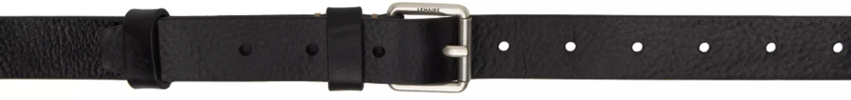 Черный перевернутый ремень 25 LEMAIRE