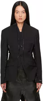 Черный пиджак из конского волоса HODAKOVA