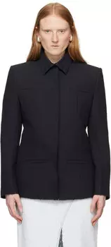 Черный пиджак с необработанными краями Msgm