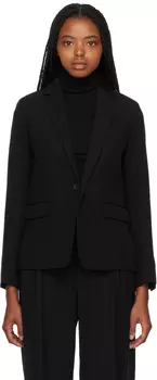 Черный пиджак с заостренными лацканами Vince