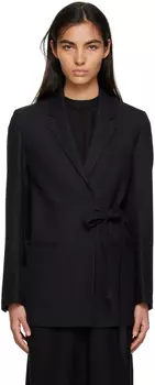 Черный пиджак с запахом Totme