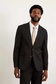 Черный пиджак скинни Essential Burton, черный