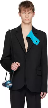 Черный пиджак со вставками Botter