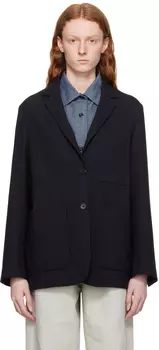 Черный пиджак свободного кроя Margaret Howell