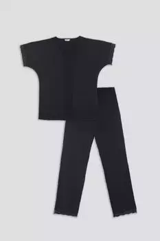 Черный пижамный комплект Dagi