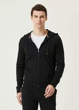 Черный пижамный топ с капюшоном Paul Smith