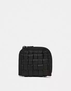 Черный плетеный кошелек ASOS DESIGN
