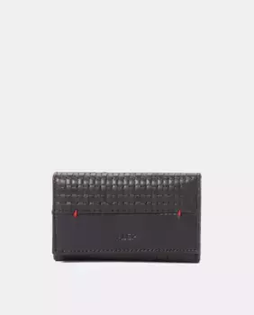 Черный плетеный кожаный брелок Alep