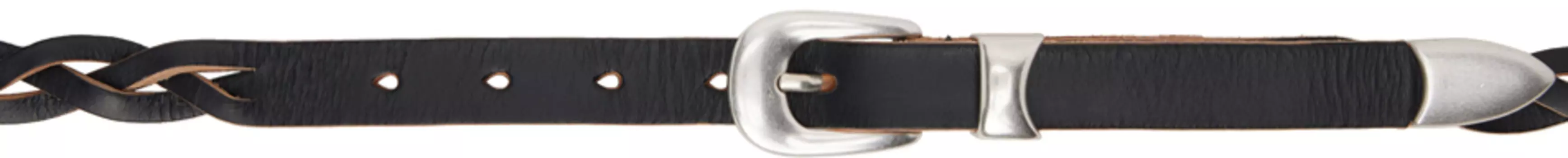 Черный плетеный ремень Our Legacy