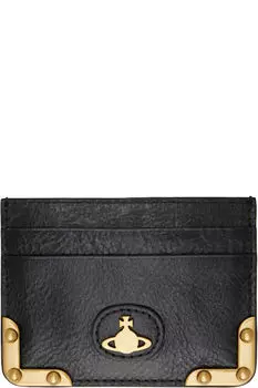 Черный плоский держатель для карт Orb Vivienne Westwood