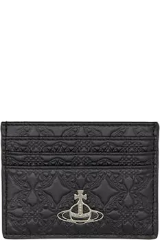 Черный плоский держатель для карт Vivienne Westwood