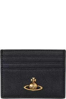 Черный плоский держатель для карт Vivienne Westwood