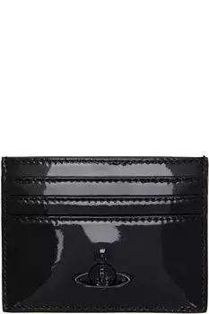 Черный плоский держатель для карт Vivienne Westwood
