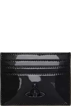 Черный плоский держатель для карт Vivienne Westwood