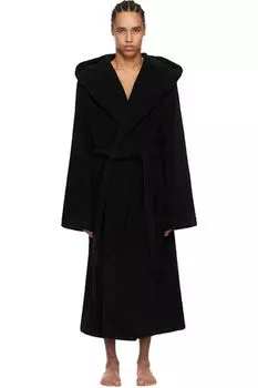 Черный пляжный халат Rick Owens