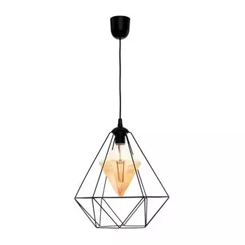 Черный подвесной светильник Alambre 1Xe27, 4 Вт, лампа в комплекте Потолочный светильник Потолочный светильник, подвесной светильник Milagro