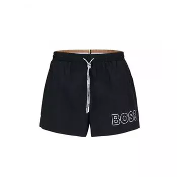 Черный полиамидный купальник Hugo Boss