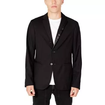 Черный полиэстеровый блейзер Armani Exchange