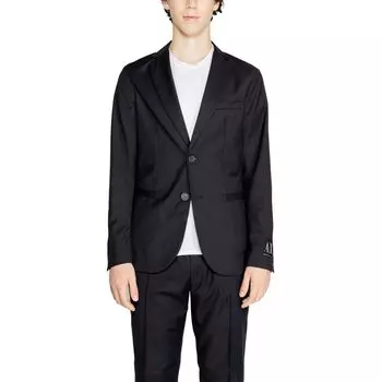 Черный полиэстеровый блейзер Armani Exchange