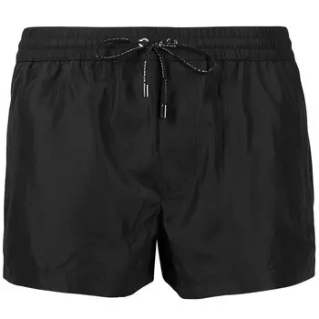Черный полиэстеровый купальник Dolce & Gabbana