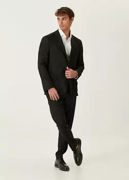 Черный полосатый костюм Network