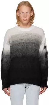 Черный полосатый свитер Off-White