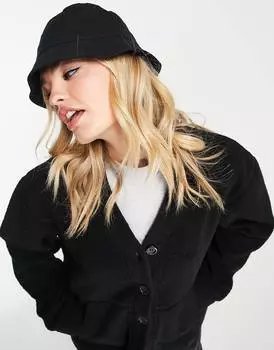 Черный полупрозрачный кардиган с пуговицами Topshop