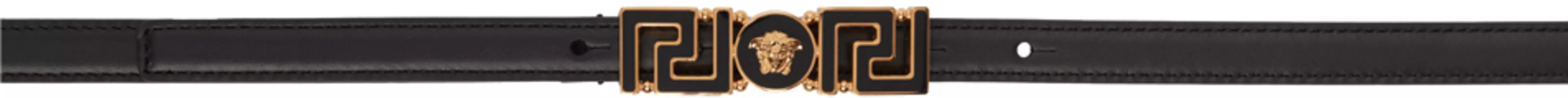 Черный пояс Greca Medusa Versace