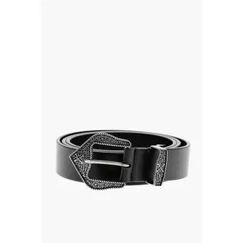Черный пояс из коровьей кожи Off-White, Black