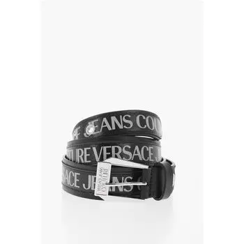 Черный пояс из коровьей кожи Versace, Black