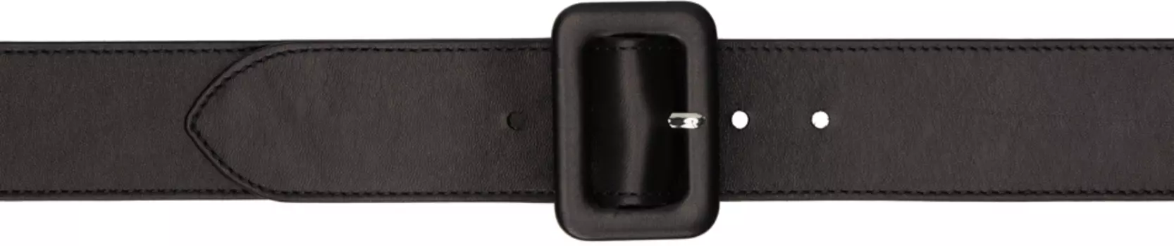 Черный пояс из козьей кожи Maison Margiela