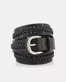 Черный пояс с тесьмой LT, черный