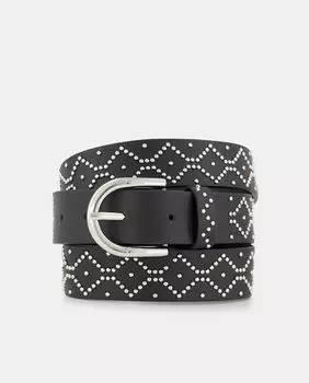 Черный пояс с заклепками Tintoretto, черный