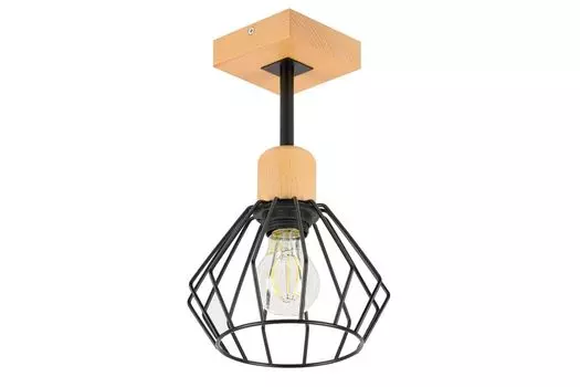 Черный потолочный светильник дерево BR-SC10x10BU потолочный светильник 1 лампочка alfalux