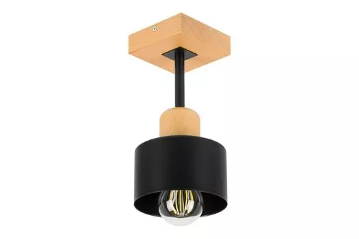 Черный потолочный светильник дерево SC10x10BU потолочный светильник 1 лампочка alfalux