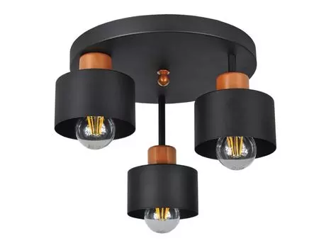 Черный потолочный светильник OST3030MO Потолочный светильник, 3 лампы alfalux