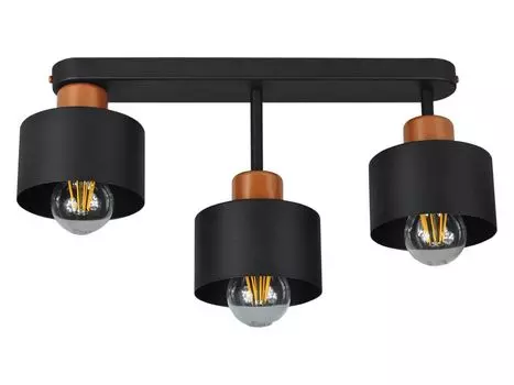 Черный потолочный светильник OST4006MO Потолочный светильник, 3 лампы alfalux