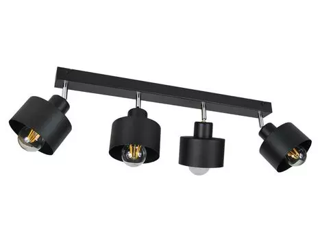 Черный потолочный точечный светильник потолочный светильник 4PRST6005SC потолочный светильник 4 лампы alfalux