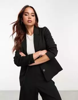 Черный приталенный пиджак Vero Moda