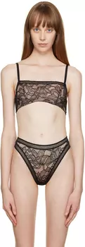 Черный прозрачный бюстгальтер Wolford