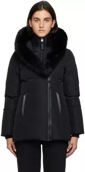 Черный пуховик Adali Mackage