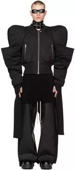 Черный пуховик Alice Kunst Rick Owens